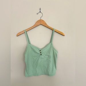 Topshop! Mint green tank! Fits more like an XS/S.